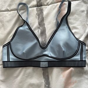 ALO Yoga Celestial Blue Lineup Bra
